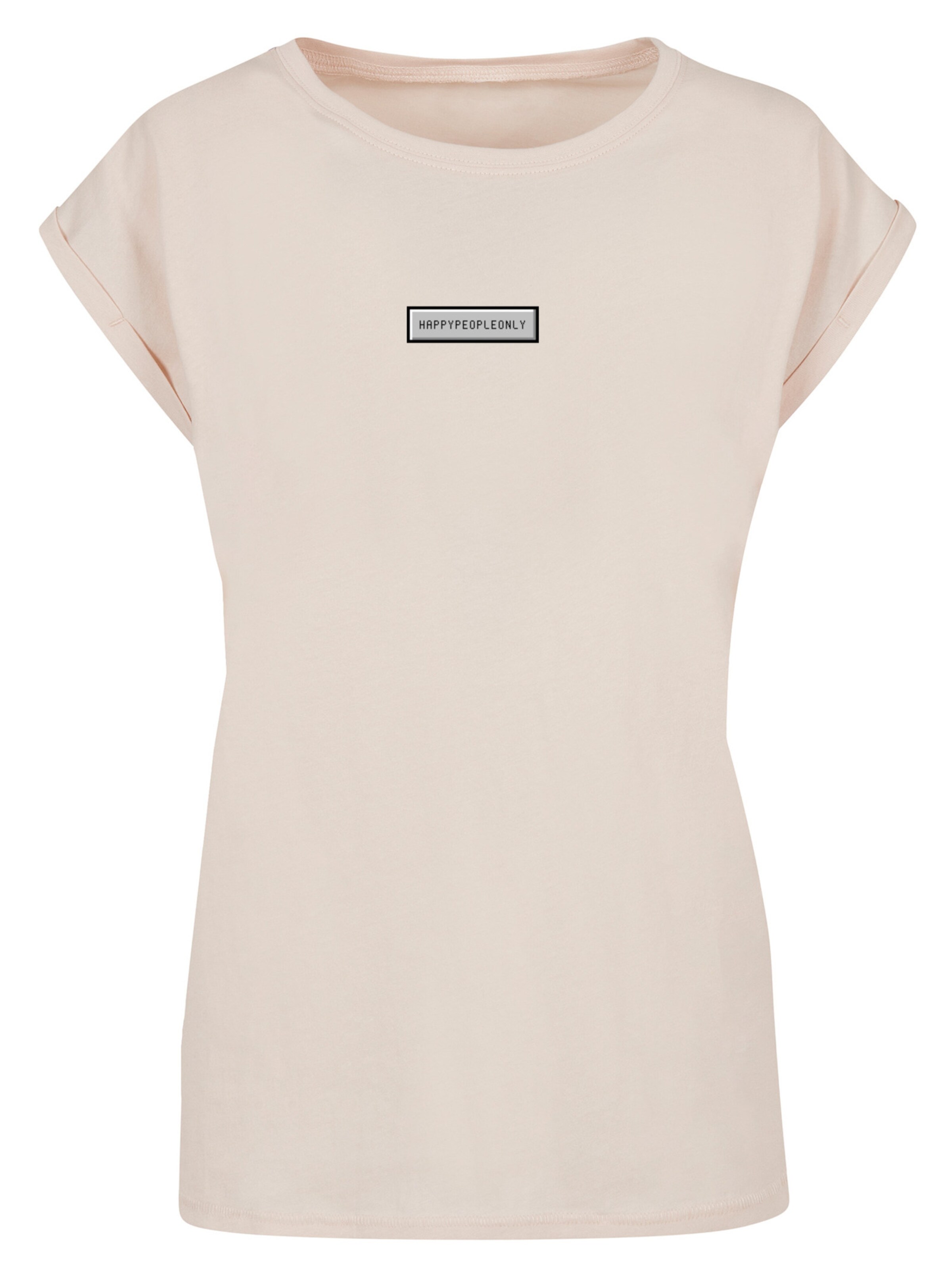 F4NT4STIC Shirt 'SIlvester Party Happy People Only' in de kleur Sand / Gemengde kleuren, Productweergave