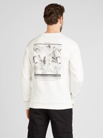 JACK & JONES Sweatshirt 'GURU' in Wit: voorkant