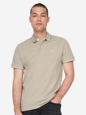 Only & Sons Shirt 'Onsefletcher' in Beige