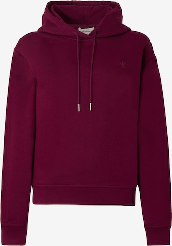 Bluză de molton de la Calvin Klein Jeans pe mov: față