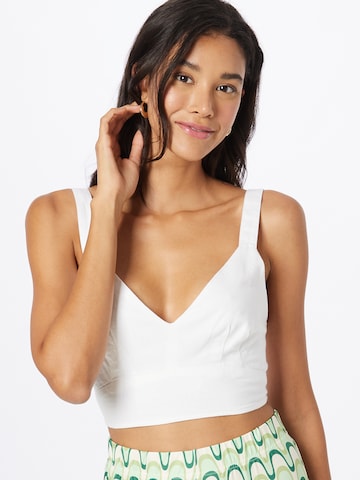 Abercrombie & Fitch Top in White: front