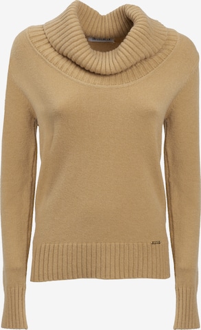 Influencer Neulepaita värissä ruskea: etupuoli