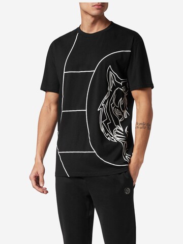 Plein Sport - Camisa 'Tiger' em preto
