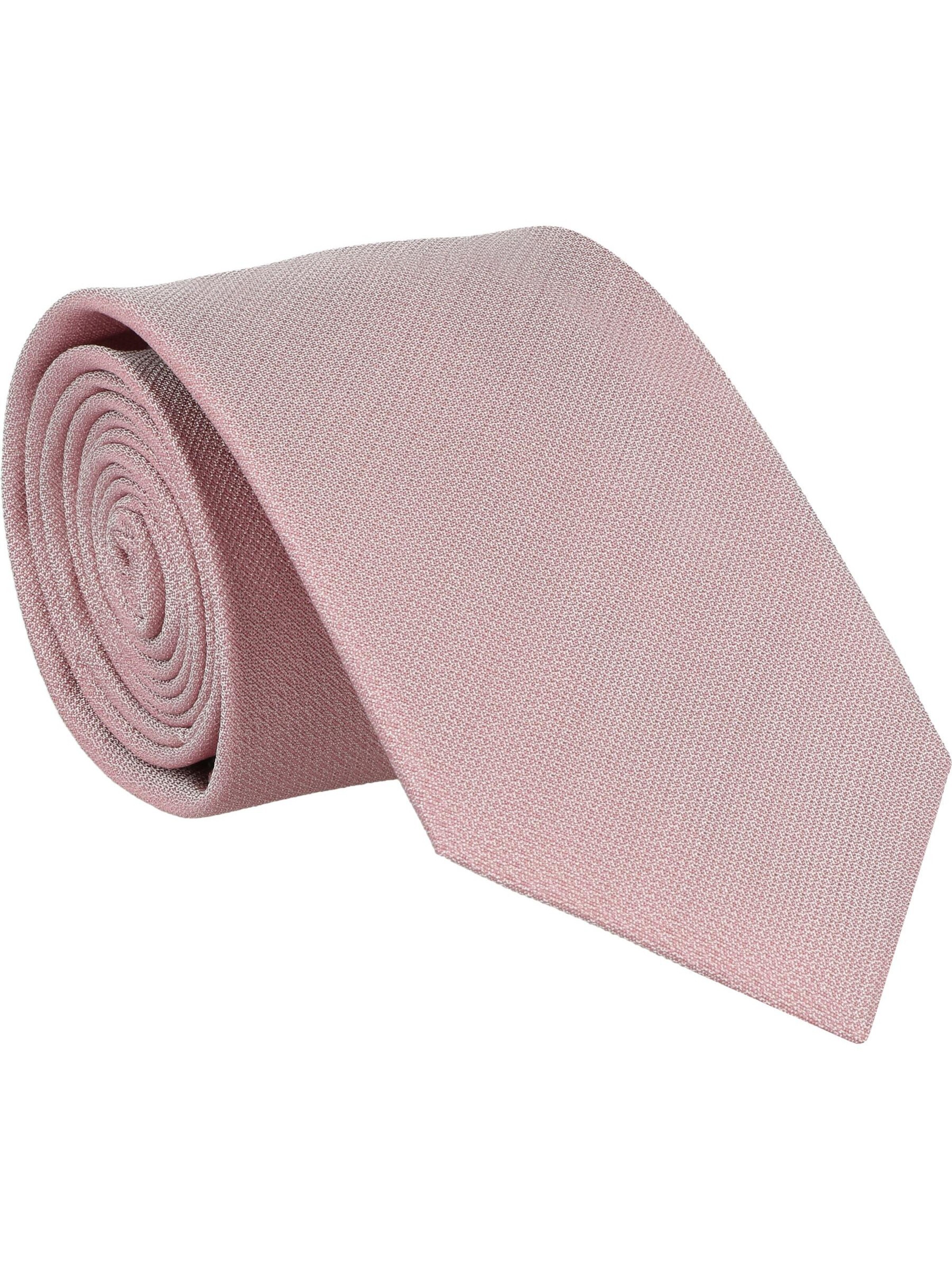 WILLEN Tie 'Uni Struktur' in Pink