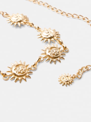 Bershka Gürtel in Gold