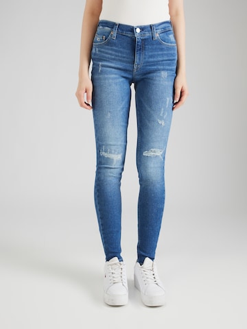 Tommy Jeans - Skinny Vaquero 'Nora' en azul: frente