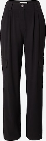 modström Regular Pleat-front trousers 'Anker' in Black: front