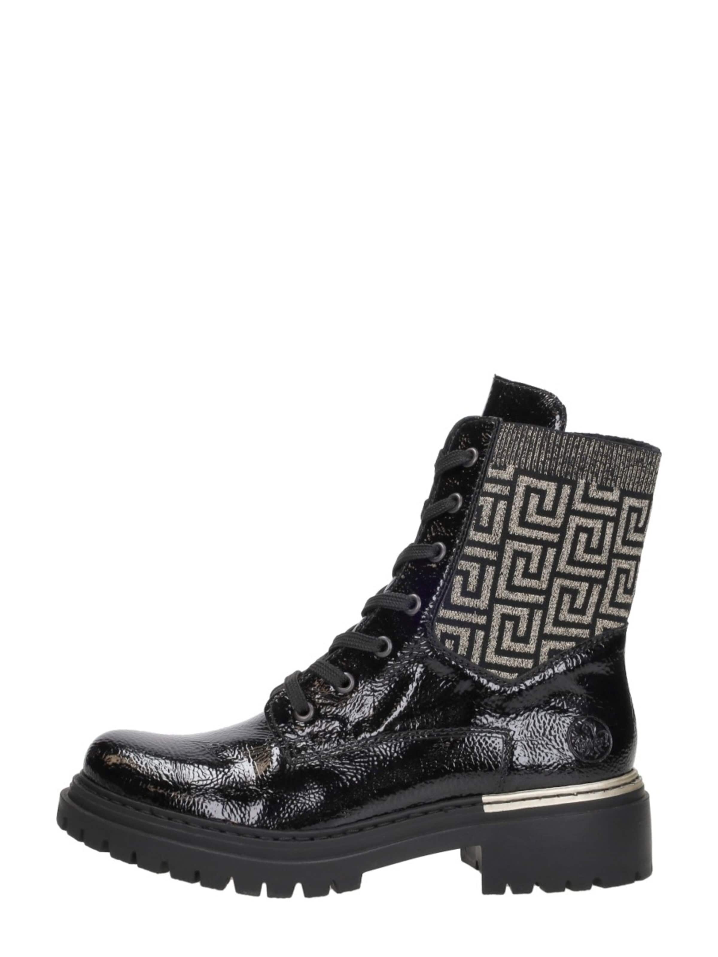 Chaussure à lacets 'Veterschoenen Hoog' Rieker en noir : devant