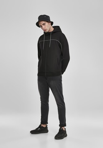 Urban Classics Regular Fit Sweatjacke in Schwarz