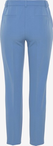 TAMARIS Tapered Pleated Pants in Blue