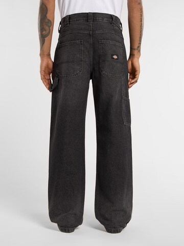 DICKIES - Loosefit Pantalón vaquero cargo 'Stevensville' en negro