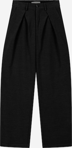 Pantalon à pince 'Dave' Another Cotton Lab en noir : devant