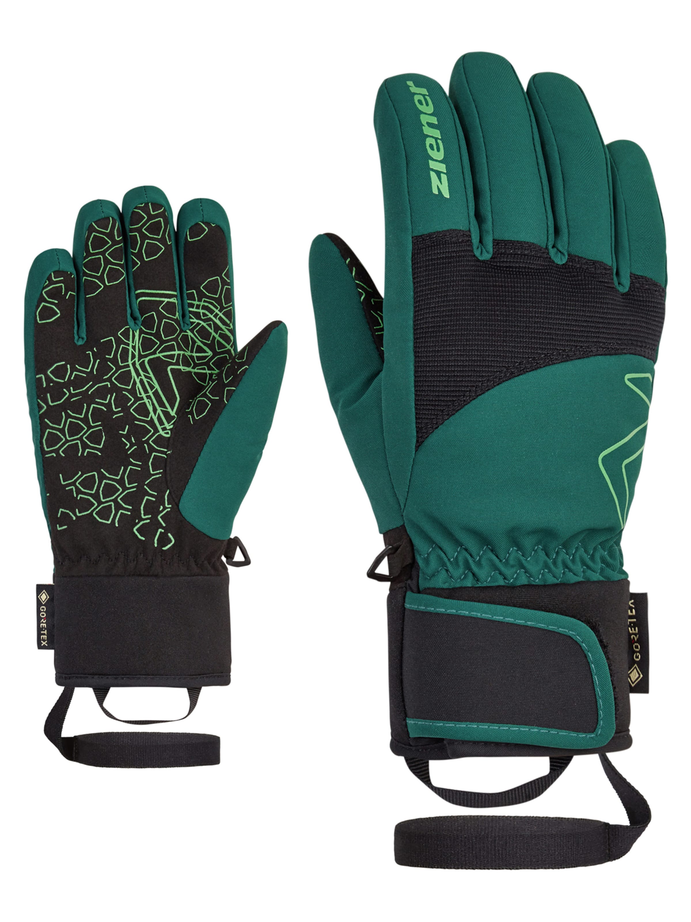 ZIENER Athletic Gloves 'Lotar' in Green: front