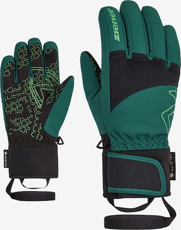 ZIENER Athletic Gloves 'LOTAR-Z GTX PR' in Green: front