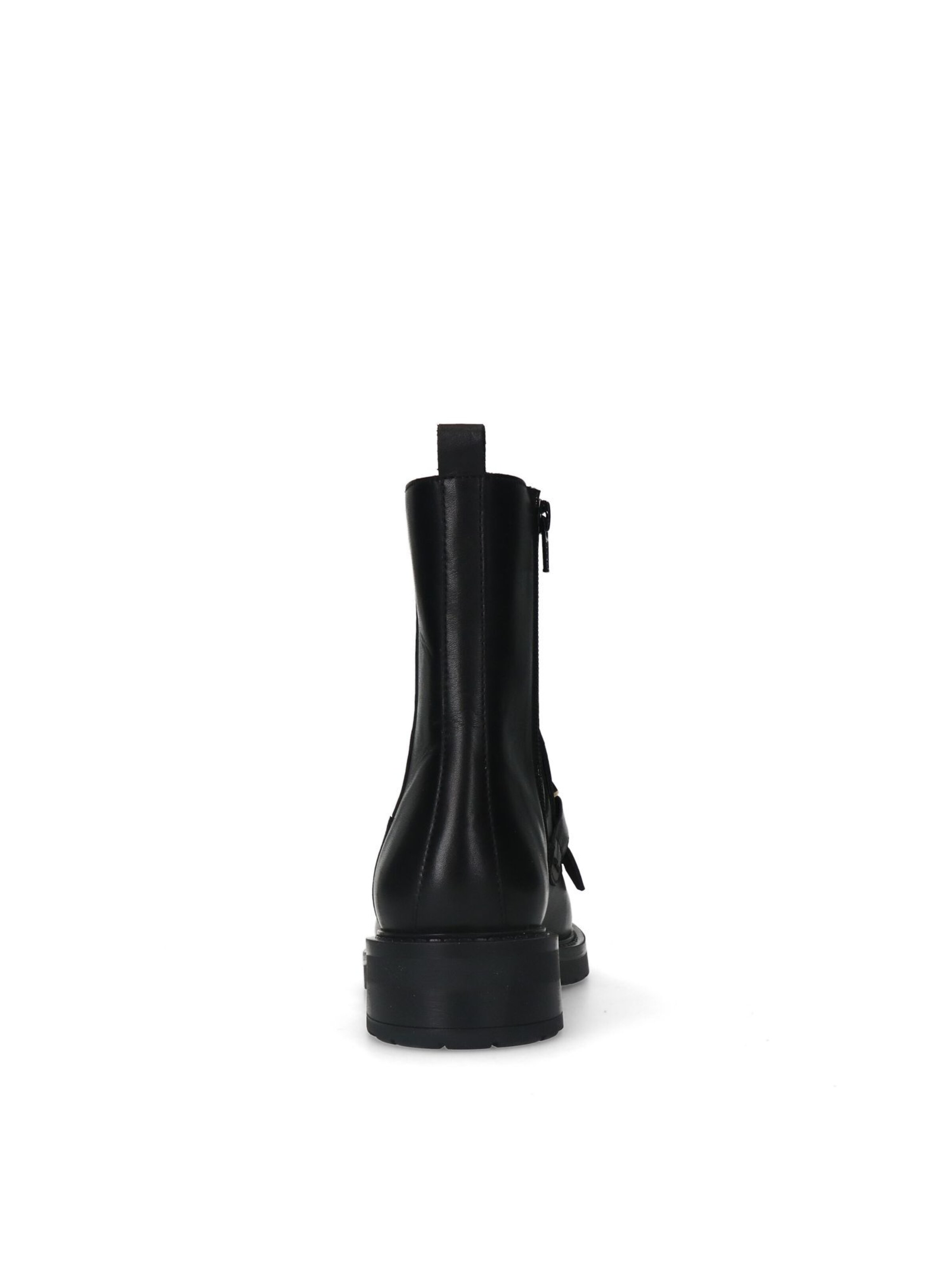 MANFIELD Enkellaarsjes in Zwart