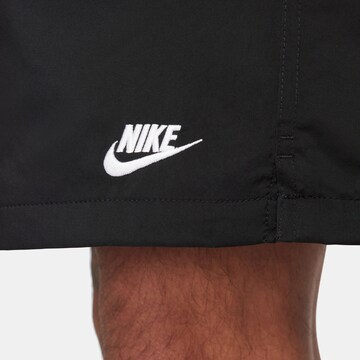 Nike Sportswear Свободный крой Штаны 'Club' в Черный