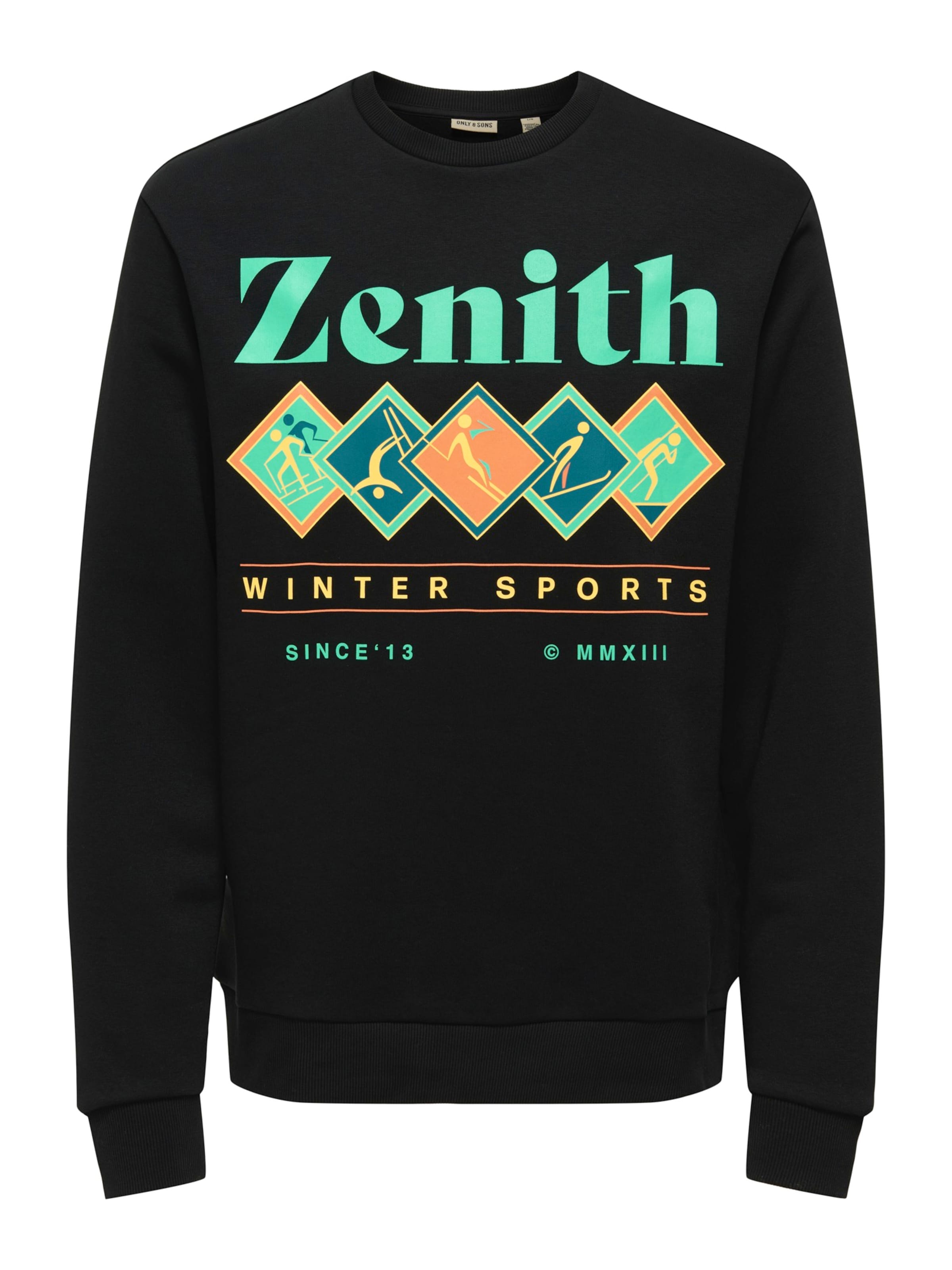 Only & Sons - Sudadera 'ONSCERES MONTO' en negro: frente