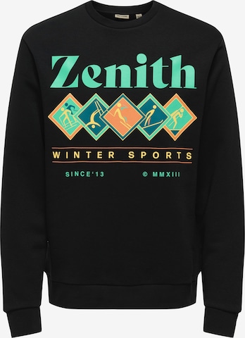 Only & Sons - Sudadera 'ONSCERES MONTO' en negro: frente