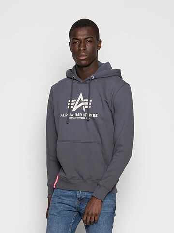 ALPHA INDUSTRIES Sweatshirt 'Basic'‌‌‌‌‌ in Grau: Vorderseite