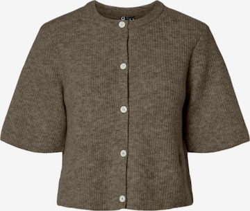 Cardigan 'PCSilly' PIECES en marron : devant