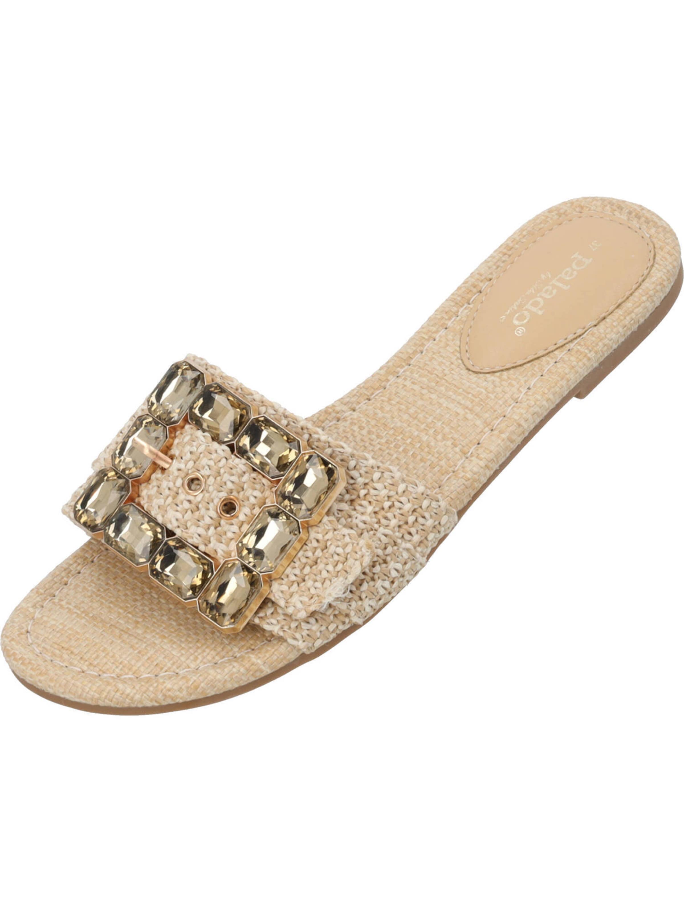 Palado by Sila Sahin Mules 'Adhana' in Beige: front