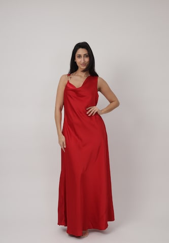 Elara Abendkleid in Rot: Vorderseite