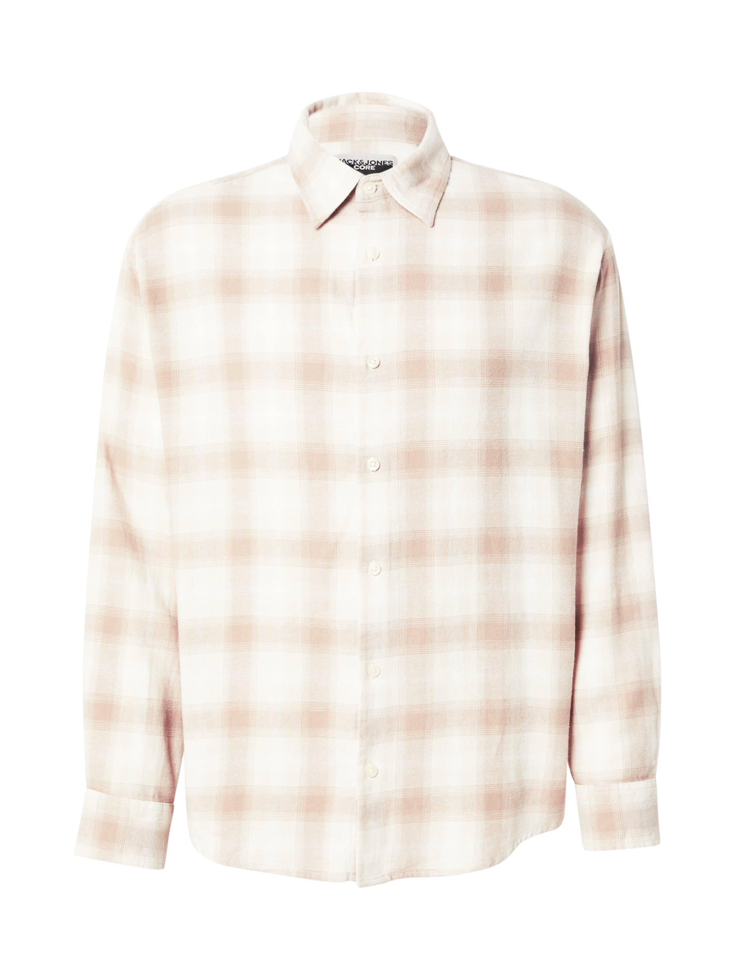 JACK & JONES Regular Fit Hemd in Beige: Vorderseite