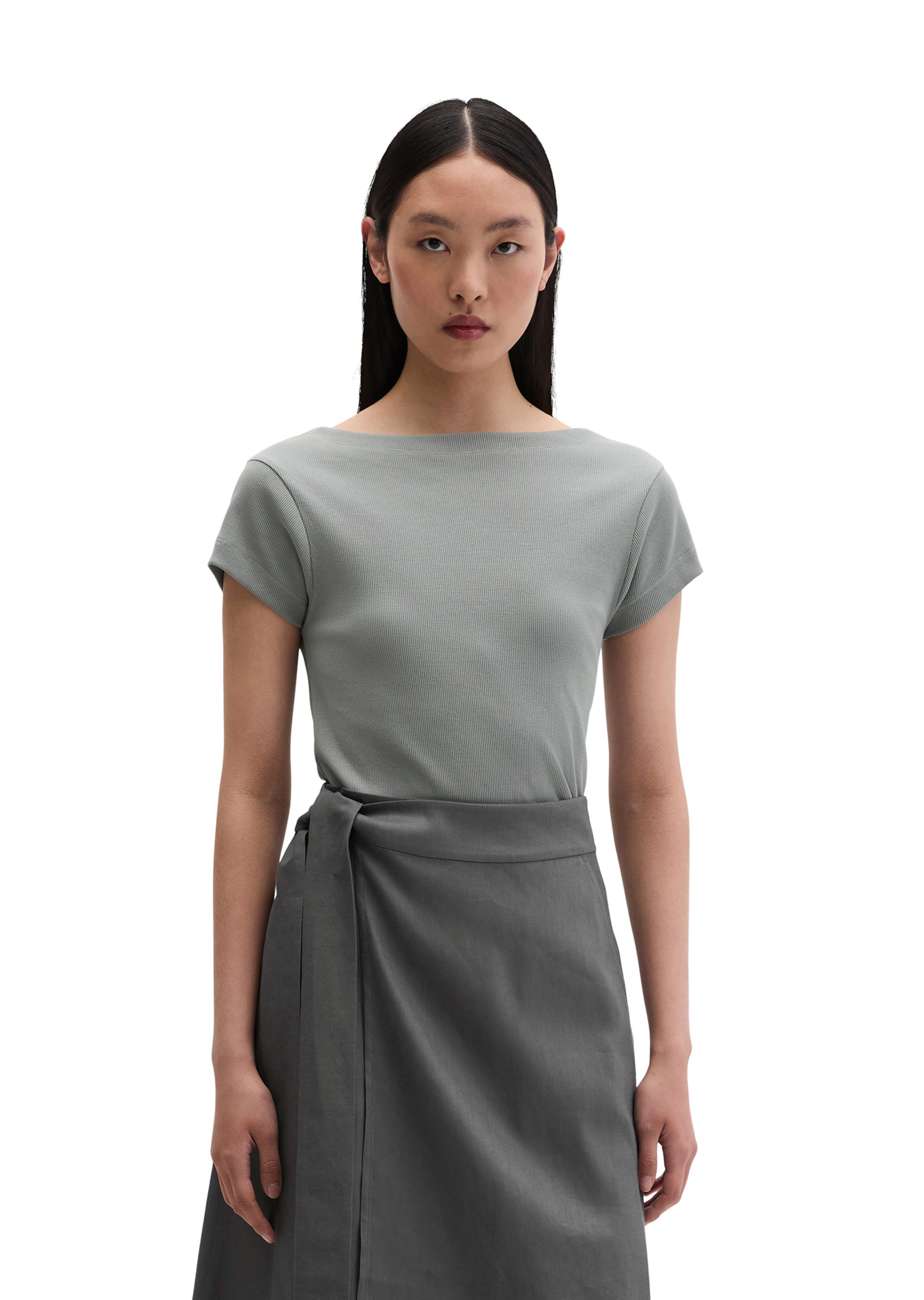 Marc O'Polo Shirt in Grijs: voorkant