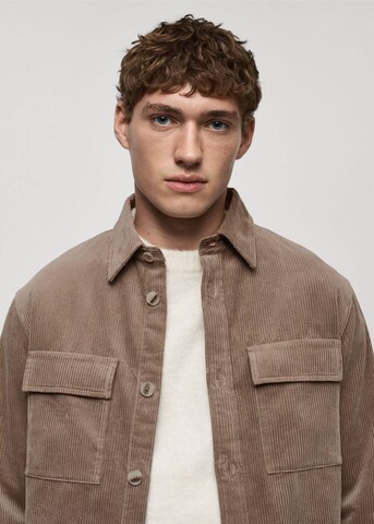 MANGO MAN Comfort Fit Hemd 'Pietro' in Grau