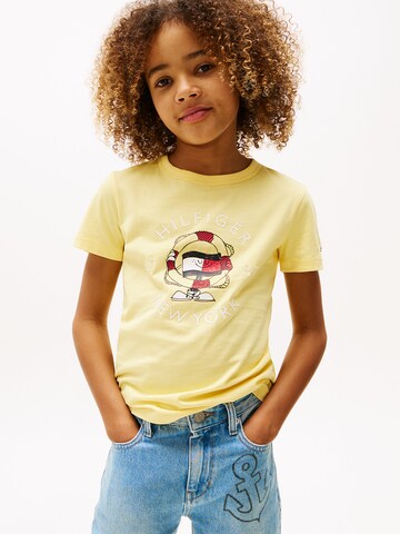 T-Shirt TOMMY HILFIGER en jaune : devant