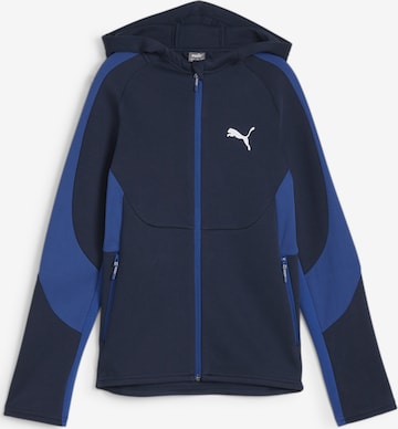 PUMA Athletic Sweatshirt 'evoStripe' in Blue: front