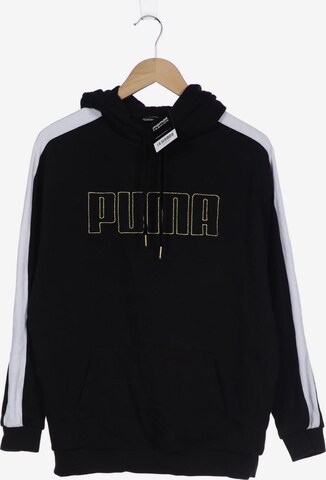 PUMA Sweatshirt & Zip-Up Hoodie in M in Black: front