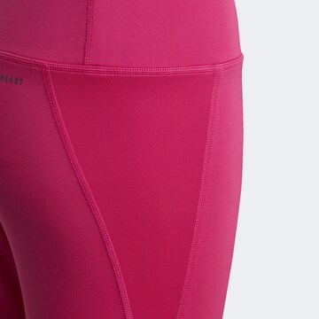 ADIDAS SPORTSWEAR Skinny Sportovní kalhoty 'Aeroready 3-Stripes High-Rise Optime ' – pink
