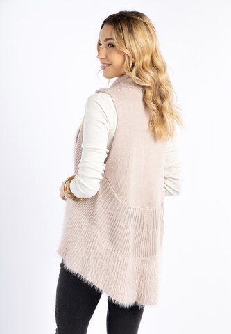 IZIA Knitted Vest 'Lomasi' in Pink
