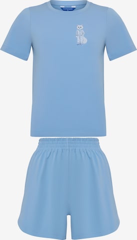 Cat e Lolette Pyjama 'Cat Pajamas' värissä sininen: etupuoli