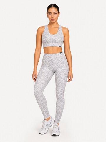 Smilodox Skinny High Waist Leggings ' Velvara ' in Grau