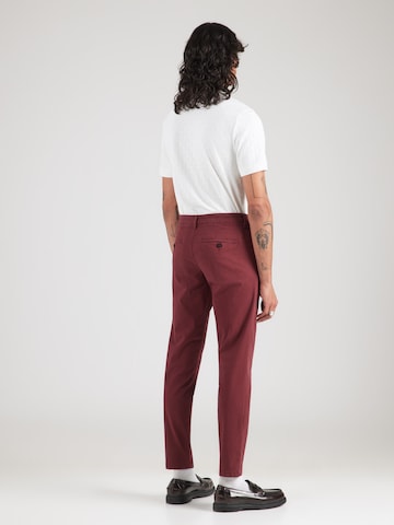 Coupe slim Pantalon chino 'SLHNEW MILES FLEX' SELECTED en rouge