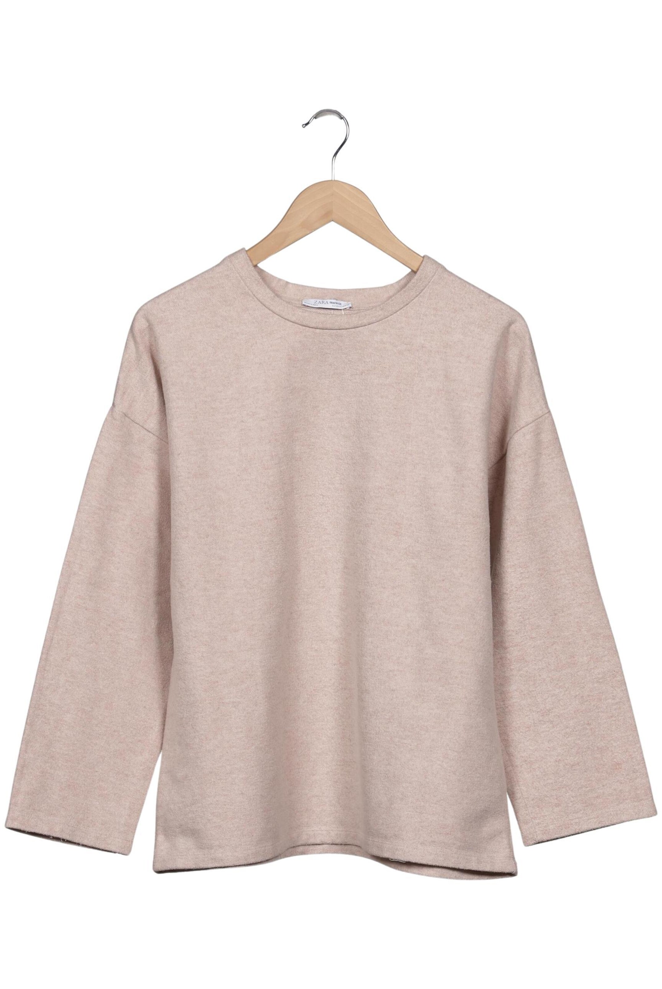 ZARA Sweatshirt & Zip-Up Hoodie in M in Beige: front