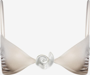 bēšs SALT&WAVE Trijstūra formas Bikini augšdaļa 'Aphrodite Top': no priekšpuses