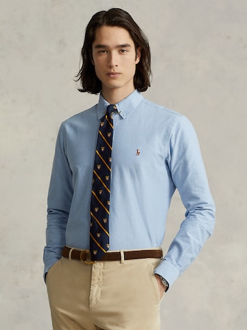 Coupe regular Chemise Polo Ralph Lauren en bleu : devant