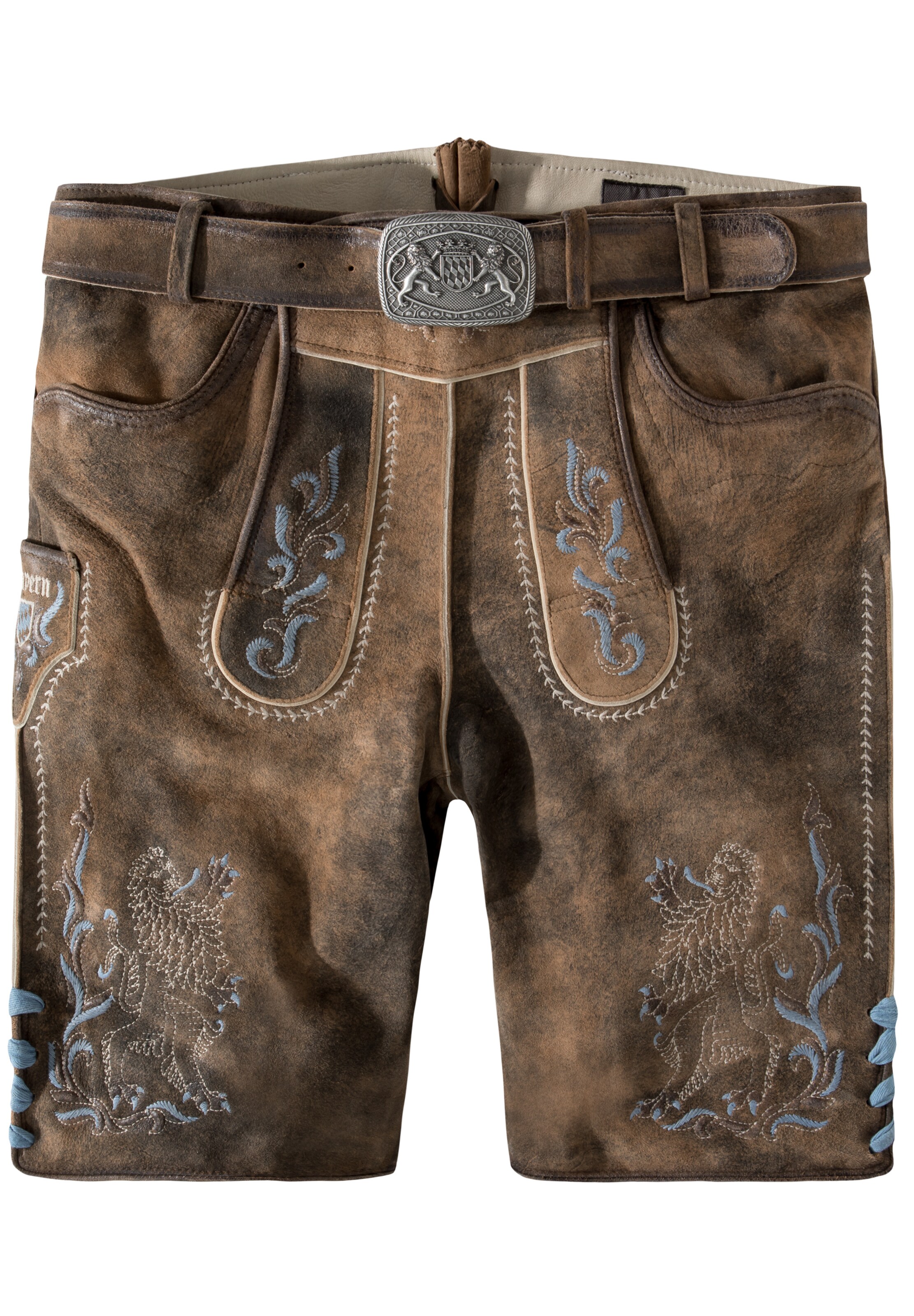 STOCKERPOINT Regular Klederdracht broek 'Leo Bavaria' in Bruin: voorkant
