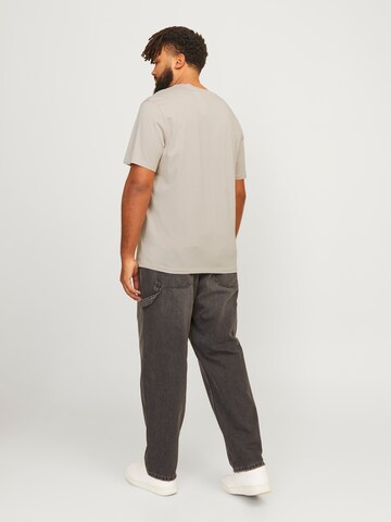 Jack & Jones Plus Μπλουζάκι 'JJELEGACY' σε μπεζ
