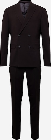 Lindbergh Slimfit Kostym i svart: framsida