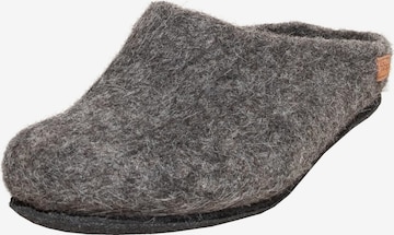 MagicFelt Slippers 'Filzpantoffel AT 719' in Grey: front