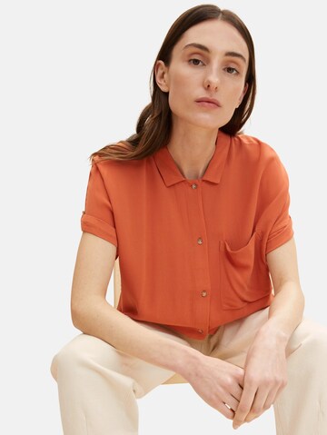 TOM TAILOR Bluse in Orange