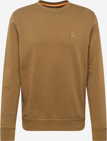 BOSS Sweatshirt 'Westart' in Green: front