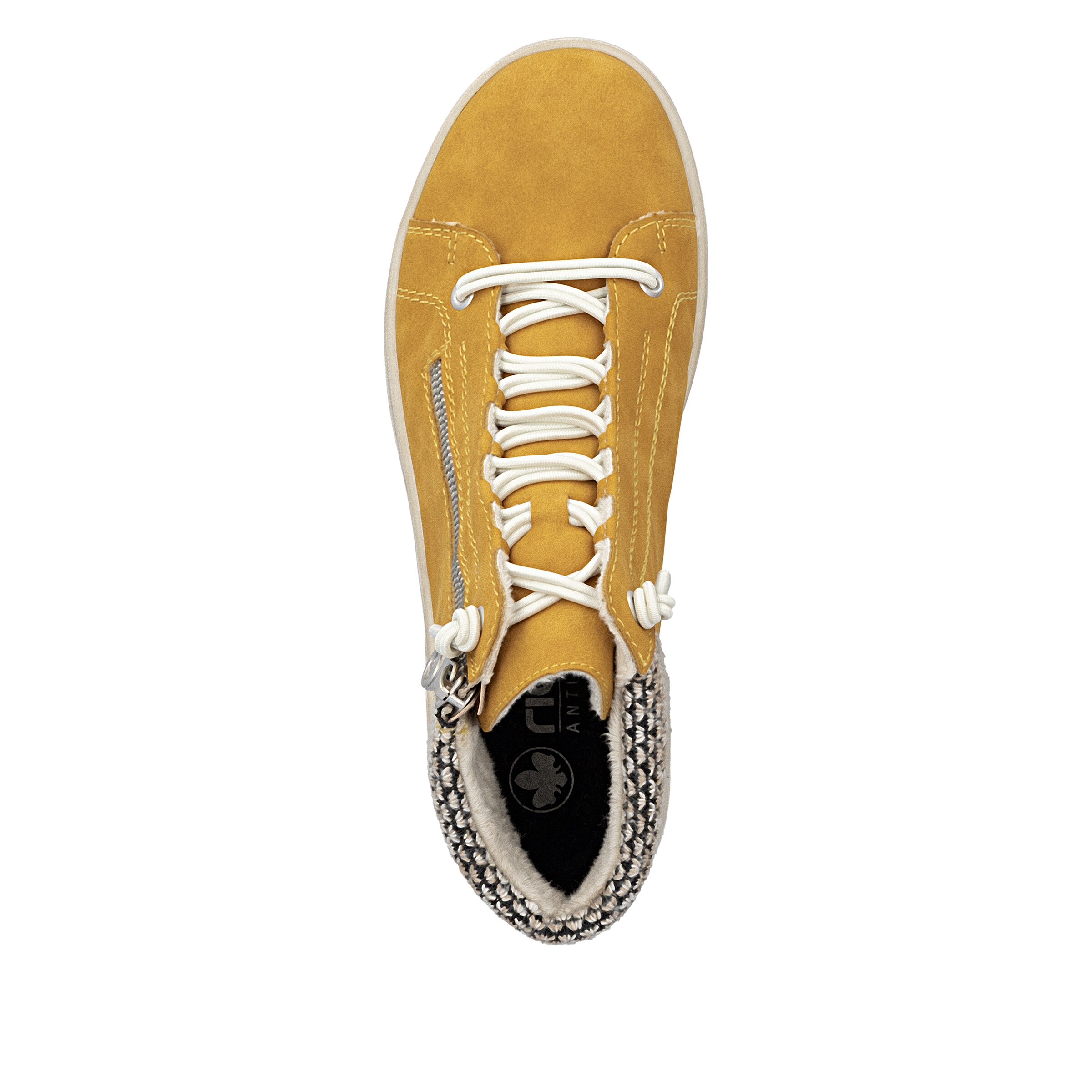 Bottines à lacets Rieker en jaune