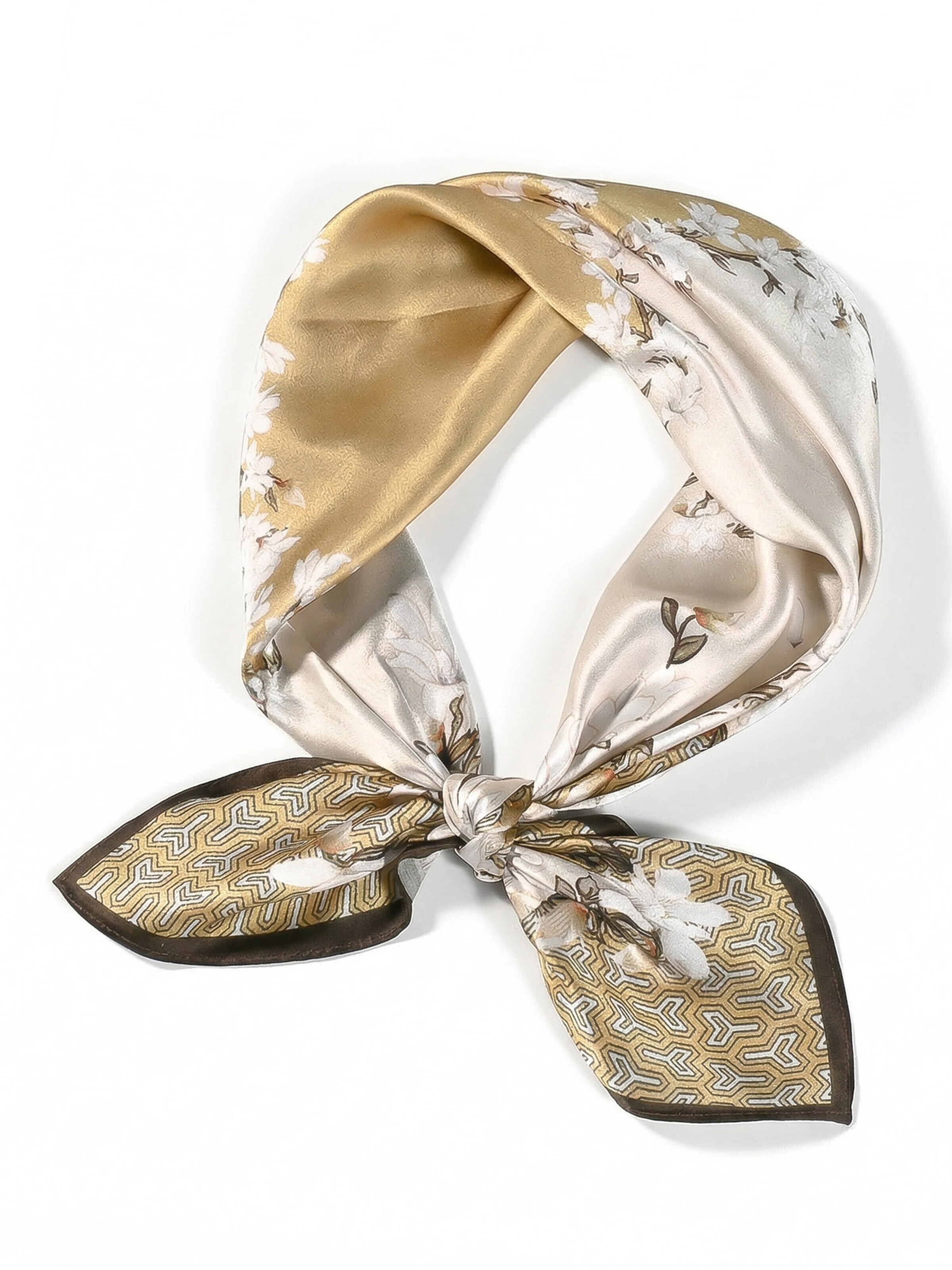 Vivi Idee Scarf 'Magnolie 53x53 cm' in Mixed colors: front