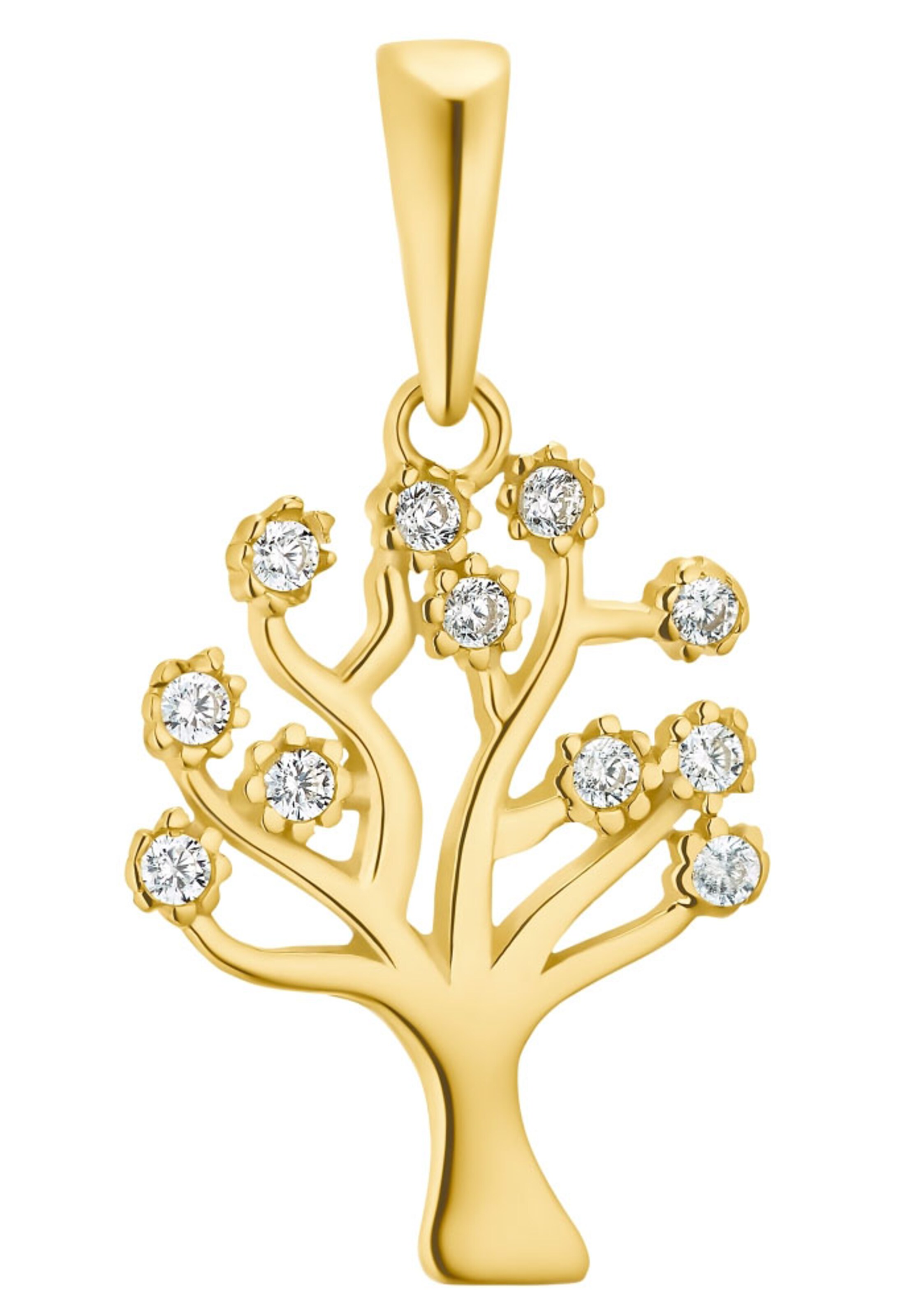 AMOR Pendant in Gold: front