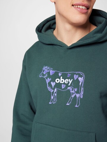 Sweat-shirt Obey en vert